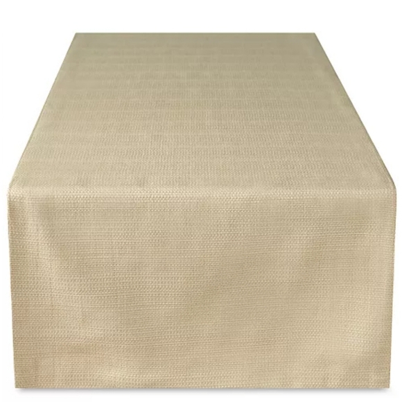 NEW BENSON MILLS Madison Solid Table Runner, 16" x 80 Gold - Picture 4 of 8